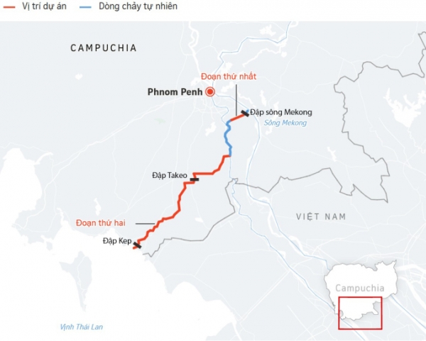 베트남-캄보디아, 메콩강 180km 대운하 건설 놓고 갈등 ‘점화’